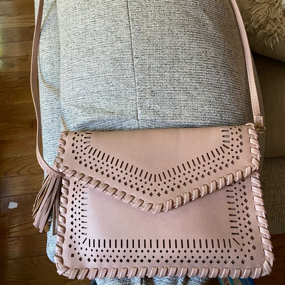Pink crossbody purse